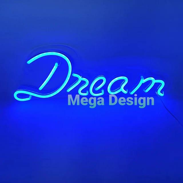 Gambar Neon flex-dream-lampu kamar-lampu hias-lampu led strip-lampu aesthetic - Biru dari Kim Jaya undefined Tokopedia