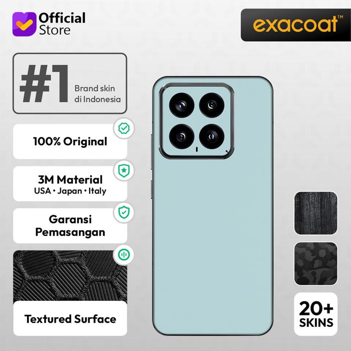 Gambar Exacoat Xiaomi 14 Compatible Premium 3M Skin / Garskin - Model Cut - Arctic Blue dari Exacoat undefined Tokopedia