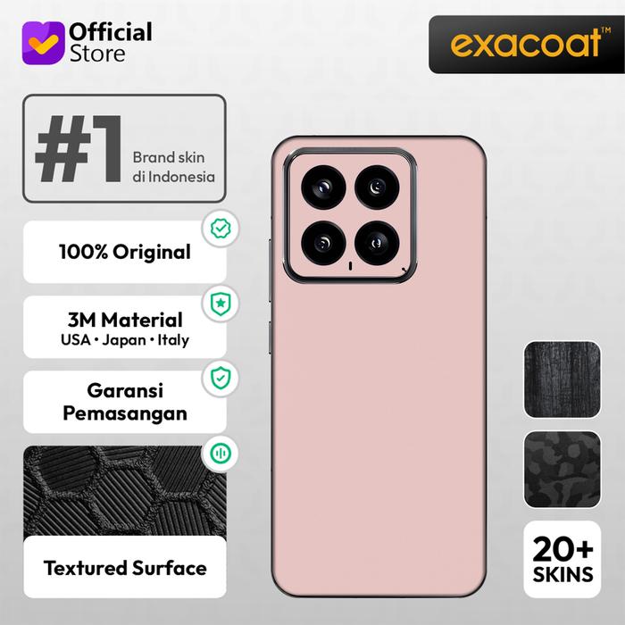 Gambar Exacoat Xiaomi 14 Compatible Premium 3M Skin / Garskin - Model Cut - Petal Pink dari Exacoat undefined Tokopedia