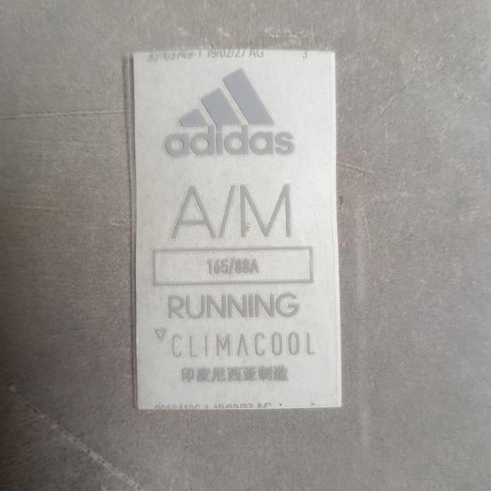Jual Iron on Heat Press Size Adidas Running Label Tag/ Size Tag/Label ...