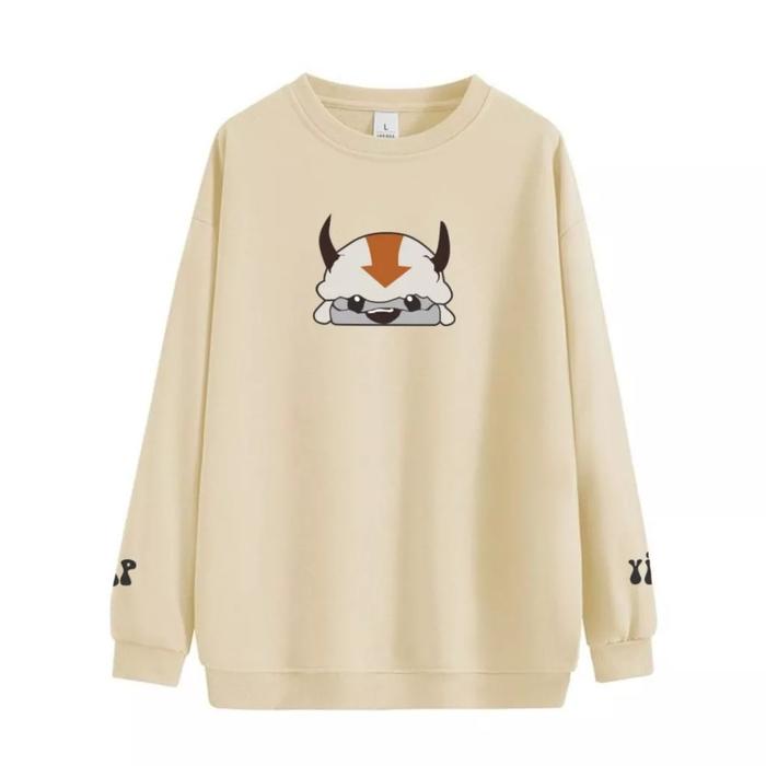 Gambar Sweater Avatar Appa Yip Yip M - XXL Switer Crewneck Wanita Pria Unisex - Vanilla, XL dari F2.Sweater undefined Tokopedia