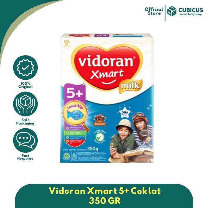 Gambar Susu Anak Vidoran Xmart 5+ Rasa Coklat 350 GR dari Cubicus Smart Baby Shop undefined Tokopedia
