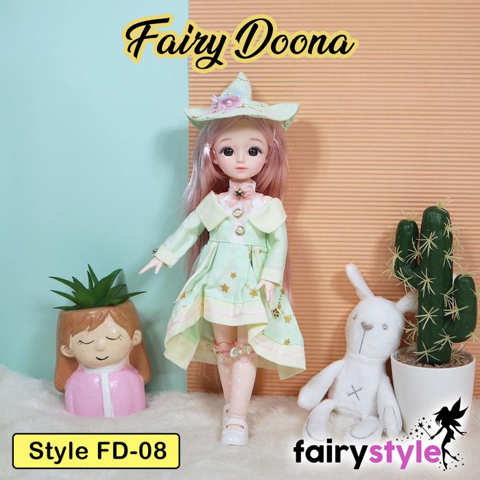Gambar Boneka Fairy Doona BJD Ukuran 1/6 (30cm) Full Set - FairyStyle - FD-08 dari Fairy Style Doll undefined Tokopedia