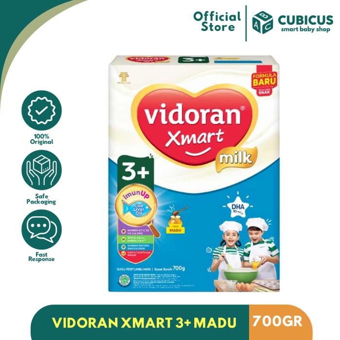 Gambar Susu Anak Vidoran Xmart 3+ Rasa Vanila 700 GR dari Cubicus Smart Baby Shop undefined Tokopedia