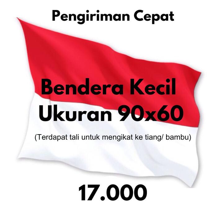 Gambar bendera merah putih/ bendera indonesia - 60x90cm, tali dari Bendera Indonesia 45 undefined Tokopedia