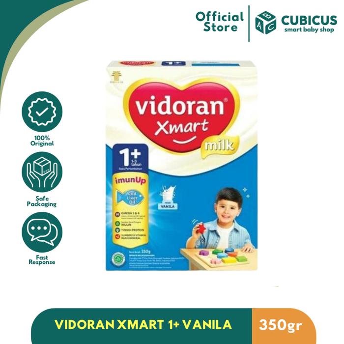 Gambar Susu Anak Vidoran Xmart 1+ Rasa Vanila 350 GR dari Cubicus Smart Baby Shop undefined Tokopedia