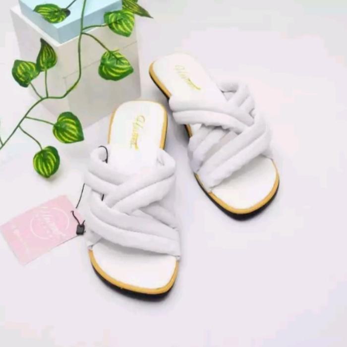 Gambar sandal wanita heels 3cm - Putih, 40 dari MRT_1 undefined Tokopedia