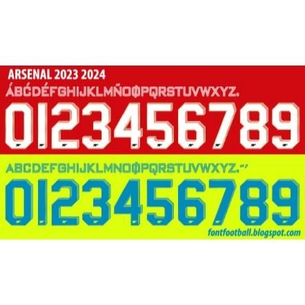 Gambar NAMESET ARSENAL 2023-2024 - AWAY dari NgeremakeFootballShirt undefined Tokopedia