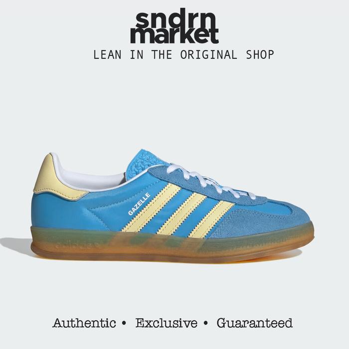 Jual Adidas Gazelle Indoor Semi Blue Burst Almost Yellow BNIB