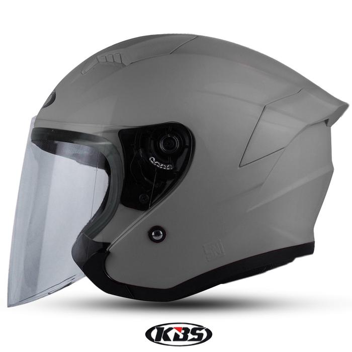 Gambar Helm Helem Helmet KBS Hakai Half Face SNI Polos Dewasa Grade ORIGINAL - Grey Glossy, M dari Store Sontoloyo undefined Tokopedia