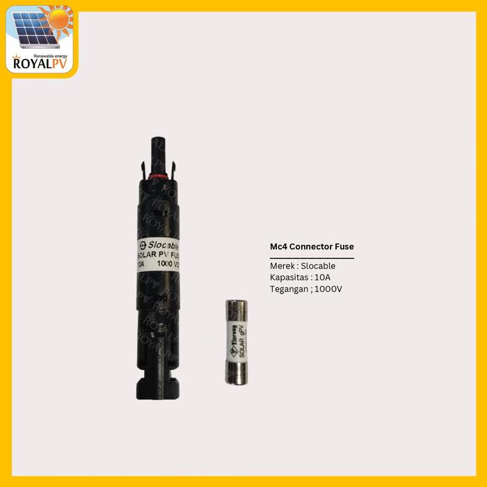 Gambar Mc4 fuse connector slocable konektor mc4 solar panel surya - 10A dari rpvsurya undefined Tokopedia