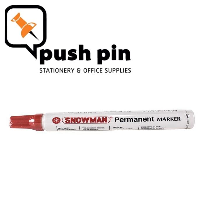 Gambar Snowman Permanent Marker G-12 - Biru dari Push Pin Stationery undefined 4 Tokopedia