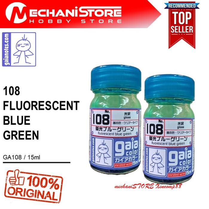 Gambar GAIA Color 108 Fluorescent Blue Green - Cat GaiaNotes Model Kit Military Paint dari mechaniSTORE Bandung undefined Tokopedia