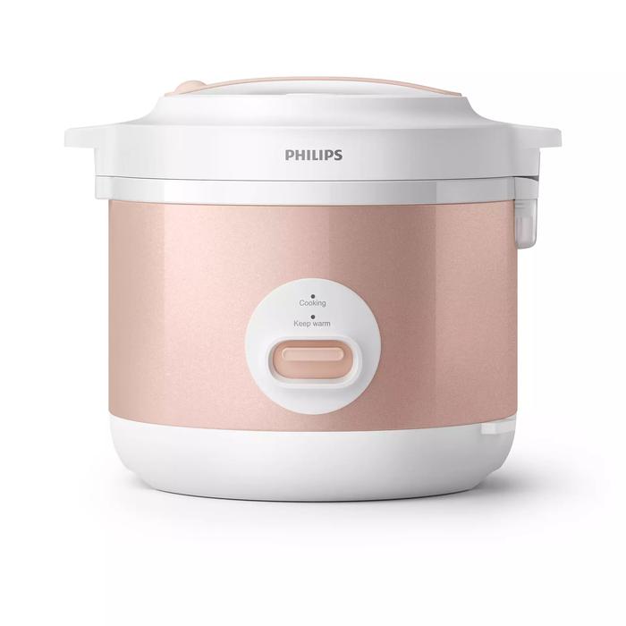 Gambar PHILIPS Rice Cooker 1.8 Liter - HD3003 - Merah Muda dari Utama Electronic undefined Tokopedia