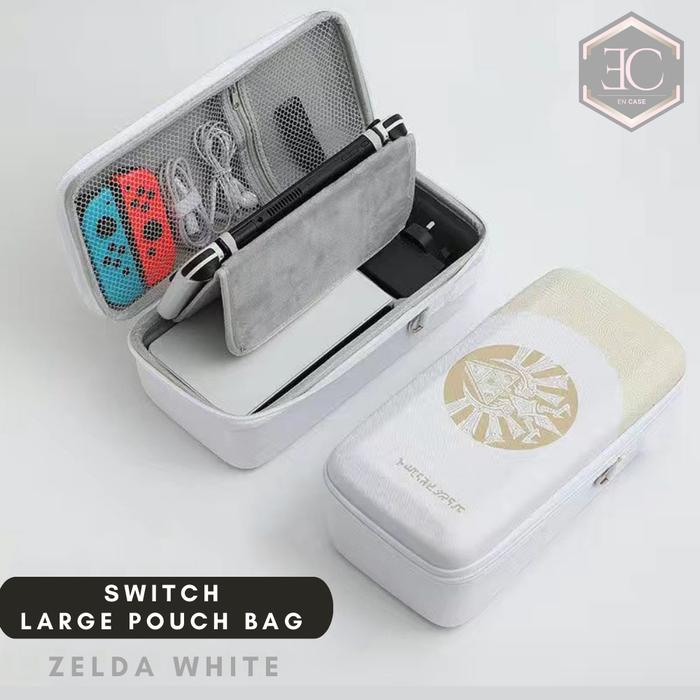 Gambar Nintendo Switch Storage Large Pouch Bag Besar Case Tas Switch V1 V2 OLED - Zelda White dari En Case undefined Tokopedia