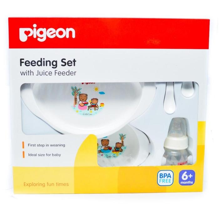 Gambar Pigeon Feeding Set With Juice Feeder for 6+ Months dari Baby shop vazil undefined Tokopedia