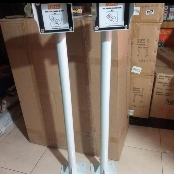Gambar Tiang Goosneck gooseneck rfid reader gate Parkir Palang Perumahan - Putih dari Portal Barrier Gate undefined Tokopedia