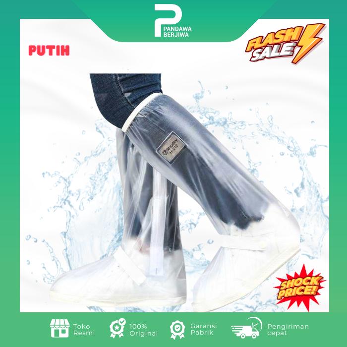 Gambar Cover Sepatu Pelindung Shoe Jas Hujan Rain Shoes Mantel Sepatu - Putih Rhodey, S dari Pandawa Berjiwa undefined Tokopedia