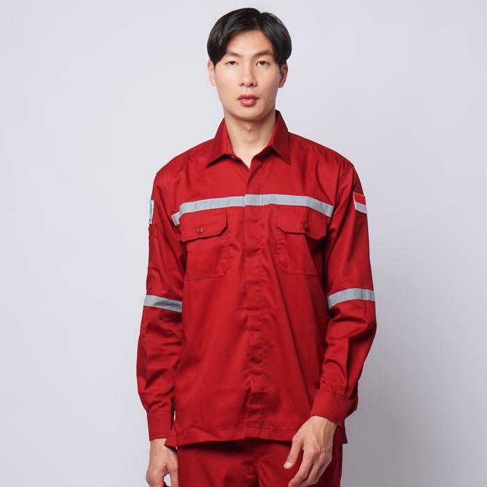 Gambar Baju Kerja Safety Wearpack Abu Seragam Proyek Teknisi Lengan Panjang - Marun, S dari MINE WEARPACK undefined Tokopedia