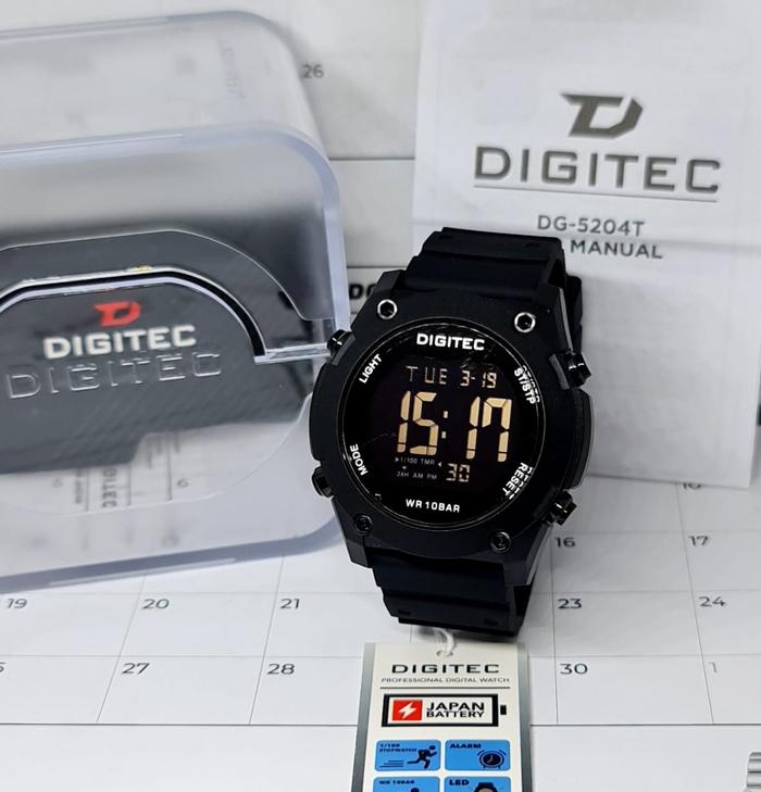 Jual Jam Tangan Sport Digitec 5204 Digital Pria Sillicone Rubber