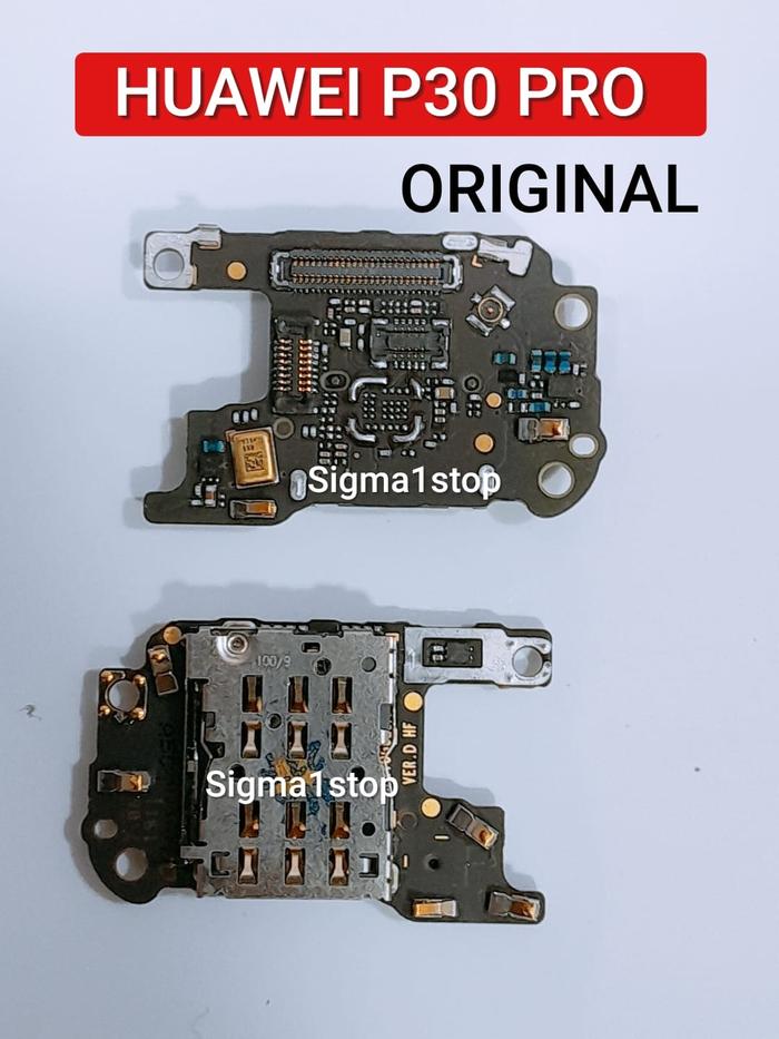 Gambar HUAWEI P30 PRO CONNECTOR SIM MICROPHONE SOCKET P 30 KONEKTOR + MIC PCB - ORIGINAL dari SigmaCell undefined Tokopedia