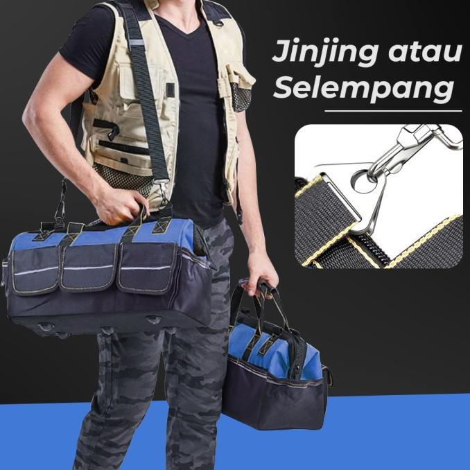 Gambar Ready || Tas Perkakas Storage Tool Bag Waterproof Wear Resistant 21/23 - 21inch dari ikhasnshopaja undefined Tokopedia