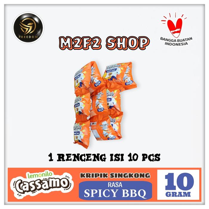 Gambar Lemonilo Cassamo Keripik Singkong Spicy BBQ Sachet - 10 gr (1 Renceng) dari M2F2 Shop - Paseban undefined Tokopedia