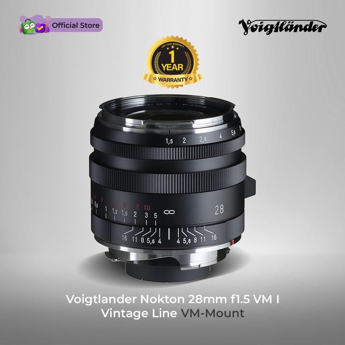Gambar Voigtlander Lens 28mm f1.5 VM I Nokton Vintage Line for Leica M - Matte Black dari Voigtlander Indonesia undefined Tokopedia