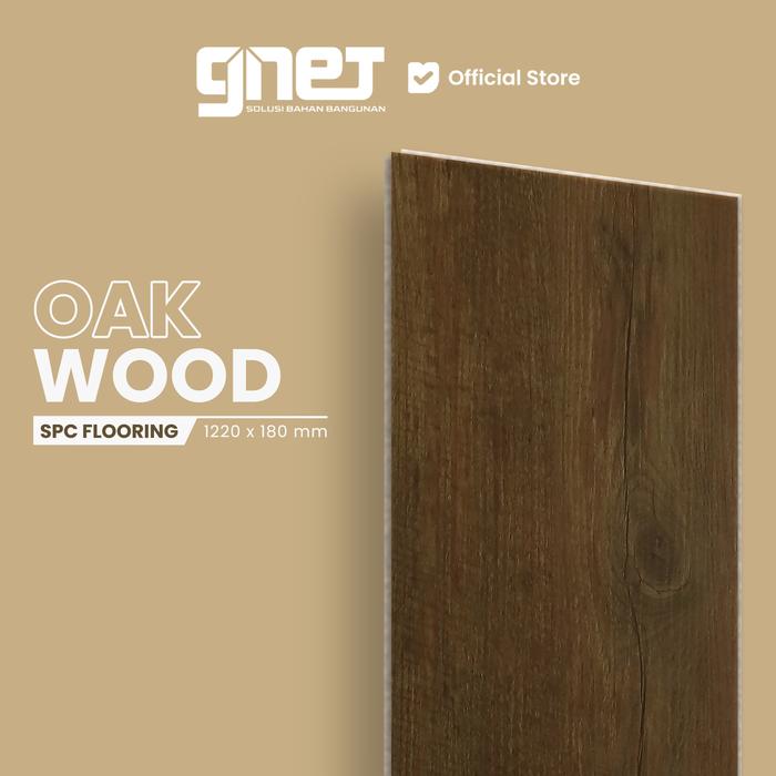 Gambar GNET SPC Flooring 6 mm klik - SPC | Click System - Oak Wood dari GNET Official Store undefined Tokopedia