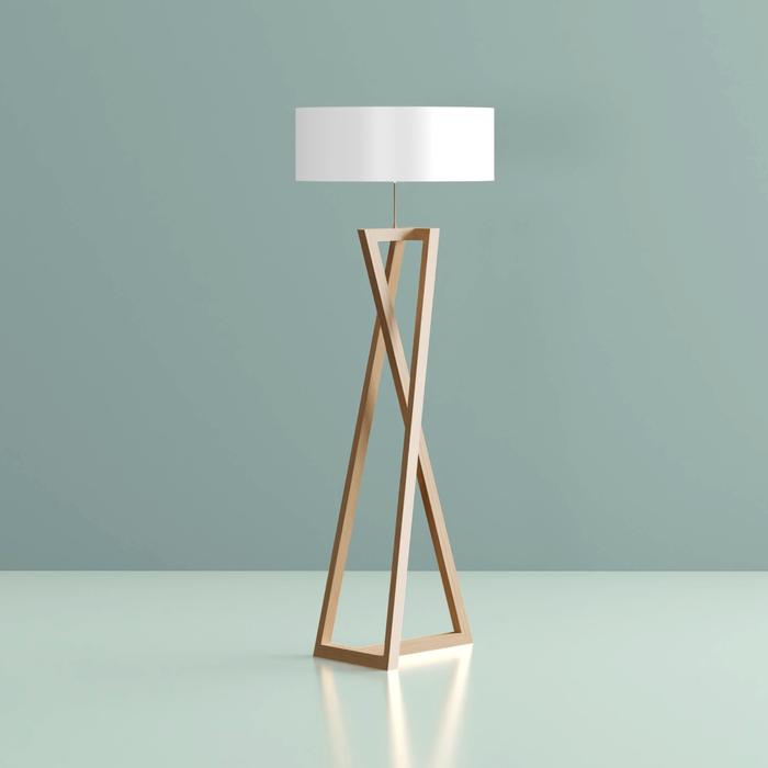 Gambar OZ - Lampu Stand Hias / Floor Lamp Minimalis - Putih dari Berseni undefined Tokopedia