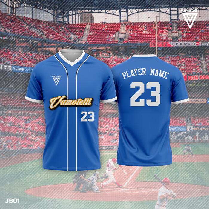 Gambar Vamotelli Baju Jersey Baseball Bahan Dryfit Premium Pria Wanita Size S-5XL Kualitas Printing Sublim Kuningungul Kancing Berkualitas Simple Cocok Untuk Olahraga - JB01, S dari Vamotelli Apparel undefined Tokopedia