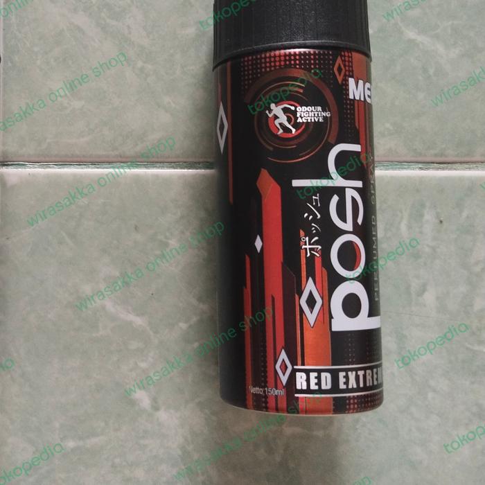 Gambar posh perfumed body spray 150ml - RedExtreme dari wirasakka online shop undefined Tokopedia