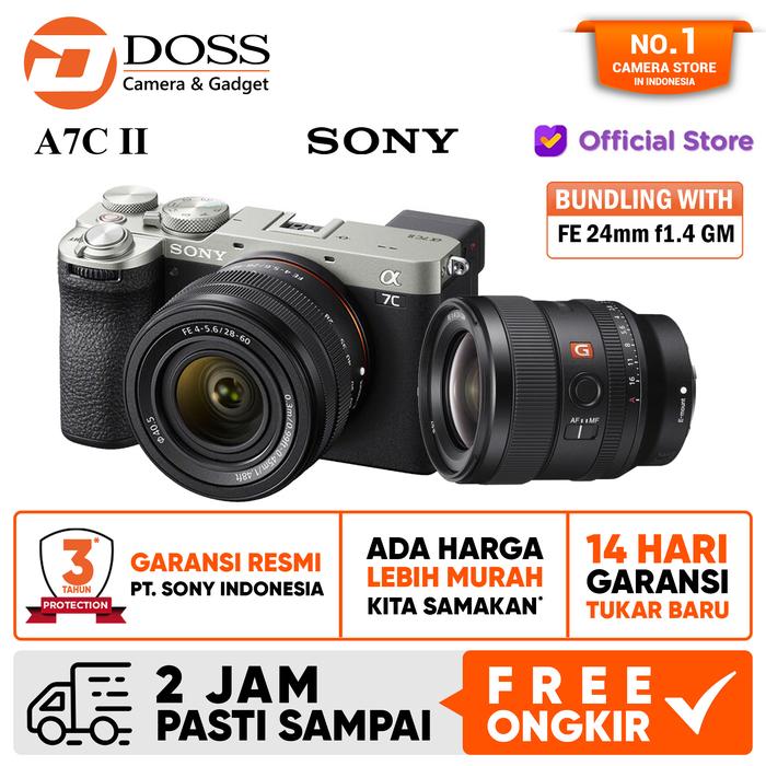 Gambar Sony Alpha A7C II Sony A7CII A7 C II Mirrorless Camera kit 28-60mm - SL24mmf1.4GM dari dossjogja undefined Tokopedia