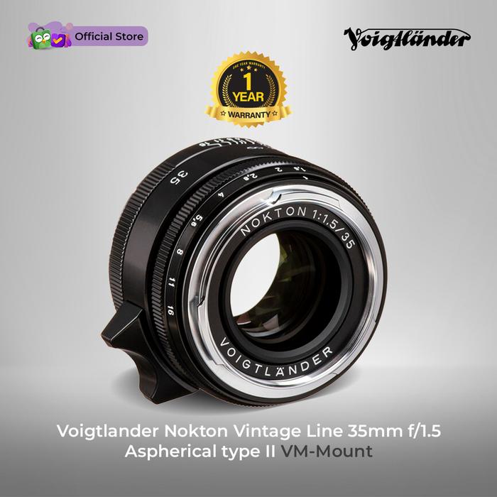 Gambar Voigtlander Lens 35mm f1.5 VM II Nokton for Leica M - Black dari Voigtlander Indonesia undefined Tokopedia