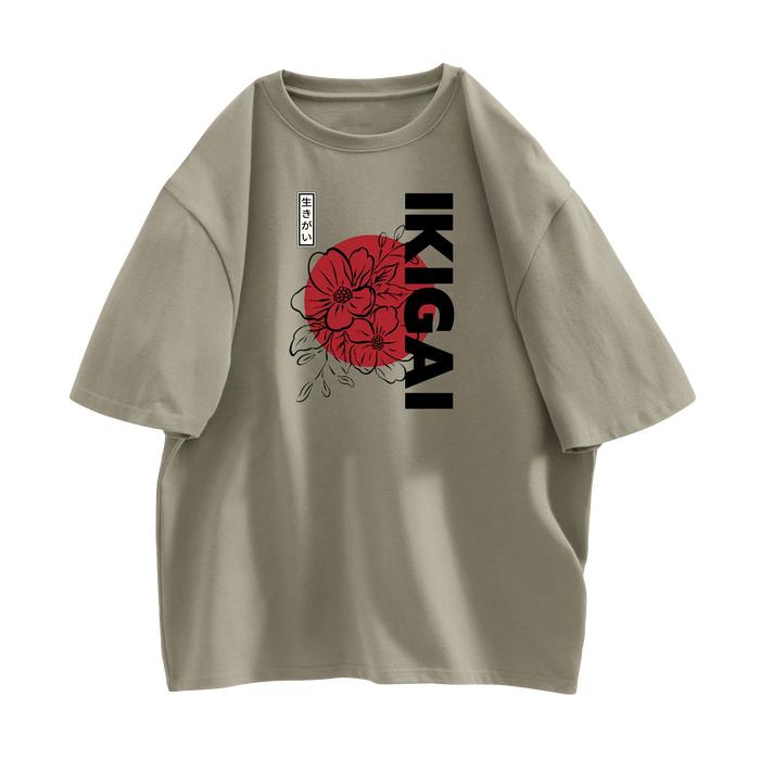 Gambar Three Pigeon T-Shirt IKIGAI -  Kaos High Quality 100% Cotton - Dusty Green, M dari Three Pigeon Official undefined Tokopedia