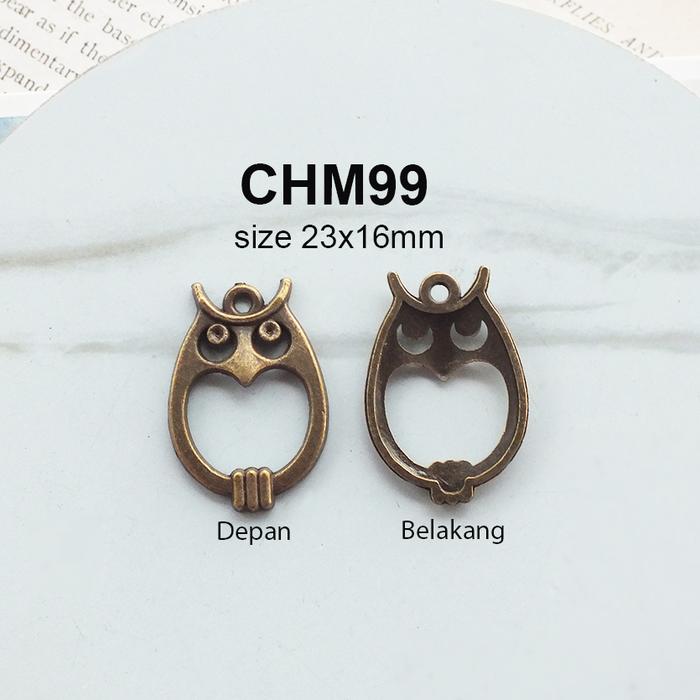 Gambar Charm Owl Bandul Burung Hantu Liontin Kalung Gelang Pendant Aksesoris - CHM99 dari Queen Sunny undefined Tokopedia