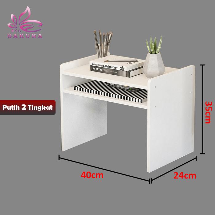 Gambar Rak File Dokumen Kertas Surat Arsip Kantor Rak Buku Minimalis - SOSOYO - putih 2 tingkat dari sosoyo undefined Tokopedia