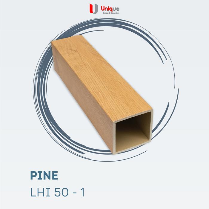 Gambar Partisi Hollow PVC / Hollow Indoor 5x5 cm / Partisi Panel Square Tube PVC / Pembatas Ruangan - LHI 50-1 Pine dari Unique Carpet & Decoration undefined Tokopedia