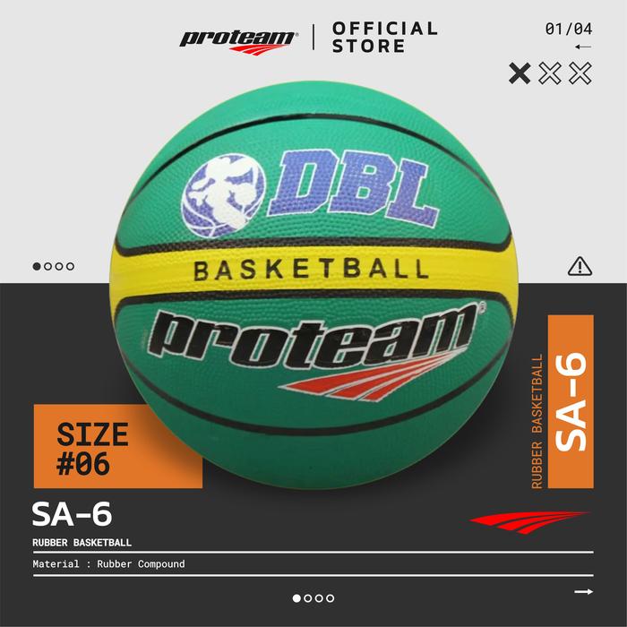 Gambar Proteam Bola Basket Rubber SA-6 - Hijau dari Proteam Indonesia undefined Tokopedia