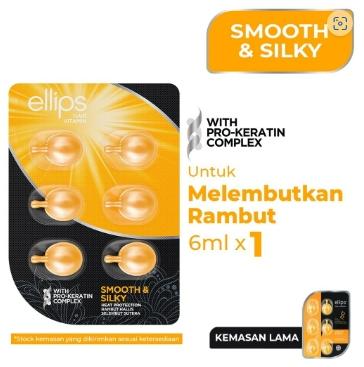 Gambar Ellips Hair Vitamin Pro Keratin Smooth & Silky Blister 6 Butir dari Beauty healthy 88 undefined Tokopedia