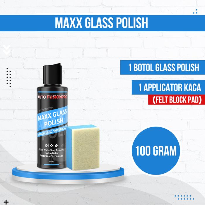 Gambar Pembersih Jamur Untuk Kaca Kendaraan, Penghilang Jamur Kaca Paling Efektif Dan Terbaik - GLASS POLISH AUTO FUSIONPRO - 100 ML dari Auto Fusionpro Kab. Sidoarjo Tokopedia