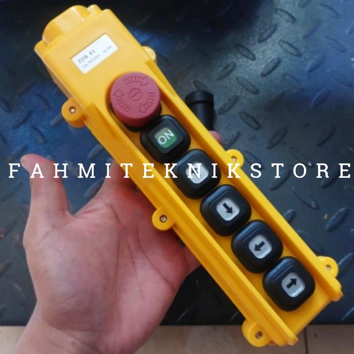 Gambar 6 tombol double speed+ON+OFF). HY-1028ADDD PENDANT / HOIST. HANYOUNG - 6 Tombol dari Fahmi Teknik Store undefined Tokopedia