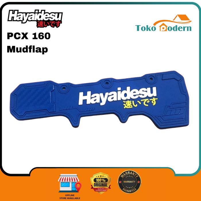 Gambar Hayaidesu Mud Flap / Penahan Lumpur / Spakbor Honda PCX 160 - Biru dari TokoModern.Tng undefined Tokopedia