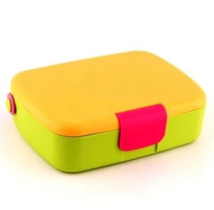 Gambar BENTO LUNCH BOX MIRIP MUNCHKIN / KOTAK MAKAN BENTO SEKAT ANTI TUMPAH - Kuning dari Chibikko ID undefined Tokopedia