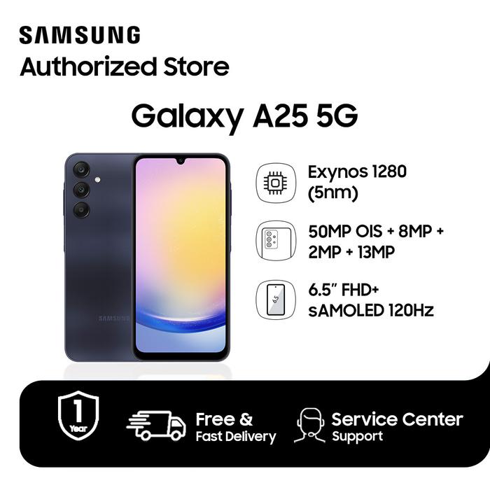 Gambar Samsung Galaxy A25 5G 8/256GB - Blue Black dari Smile - Galaxy Authorized undefined Tokopedia