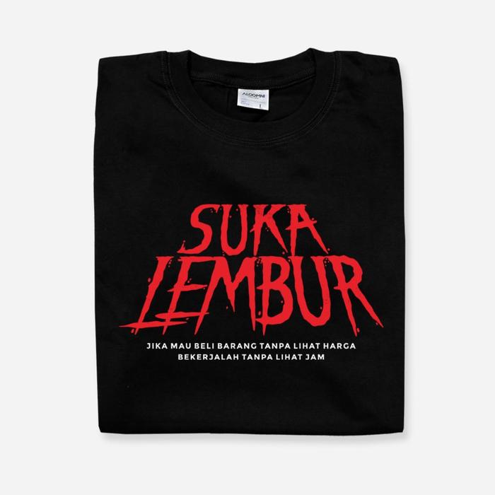 Gambar Aloomni T-shirt Suka Lembur - Hitam, S dari Aloomni ID undefined Tokopedia