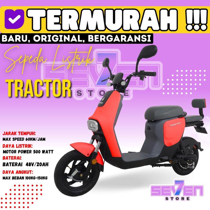 Gambar Sepeda Listrik Exotic TRACTOR by Pacific - RED dari tokosevenstore77 undefined Tokopedia