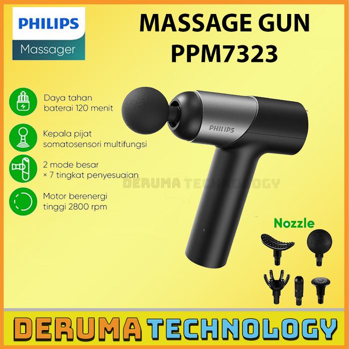 Gambar Philips PPM7501 Massage Gun Alat Pijat Massager Intensity Titanium - PPM7323 dari DERUMA TECHNOLOGY OFFICIAL Kota Administrasi Jakarta Barat Tokopedia