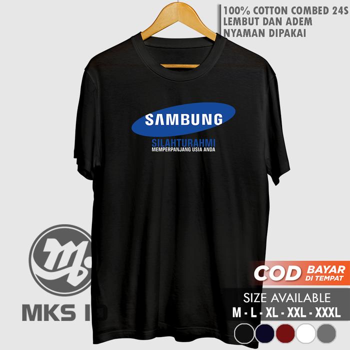 Gambar Kaos Sambung Silaturahmi Plesetan Samsung Parodi Merk Logo Brand Lucu - Hitam, M dari Moko Store ID undefined Tokopedia