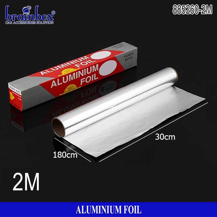 Gambar Aluminum Foil Aluminium Pembungkus Bungkus Makanan Kertas Aluminium - 2M dari Brainbox Car and Home Kota Batam Tokopedia